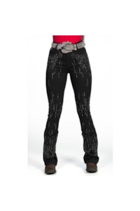 Calça Bill Way Preto/Strass 7224