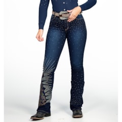 Calça Bill Way Stone/Lixado/Strass 7235