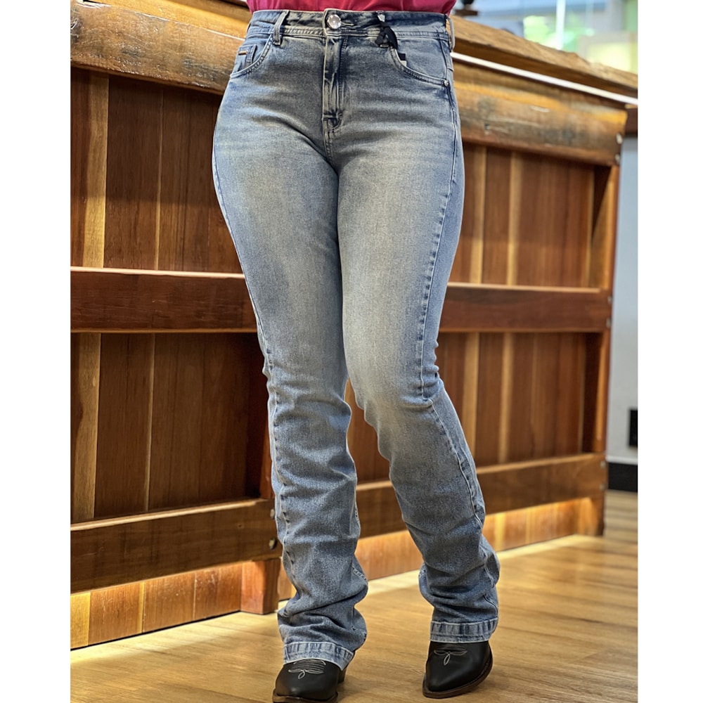 Calça Buphallos Jeans Boot Cut BPL1138A Cris Cia