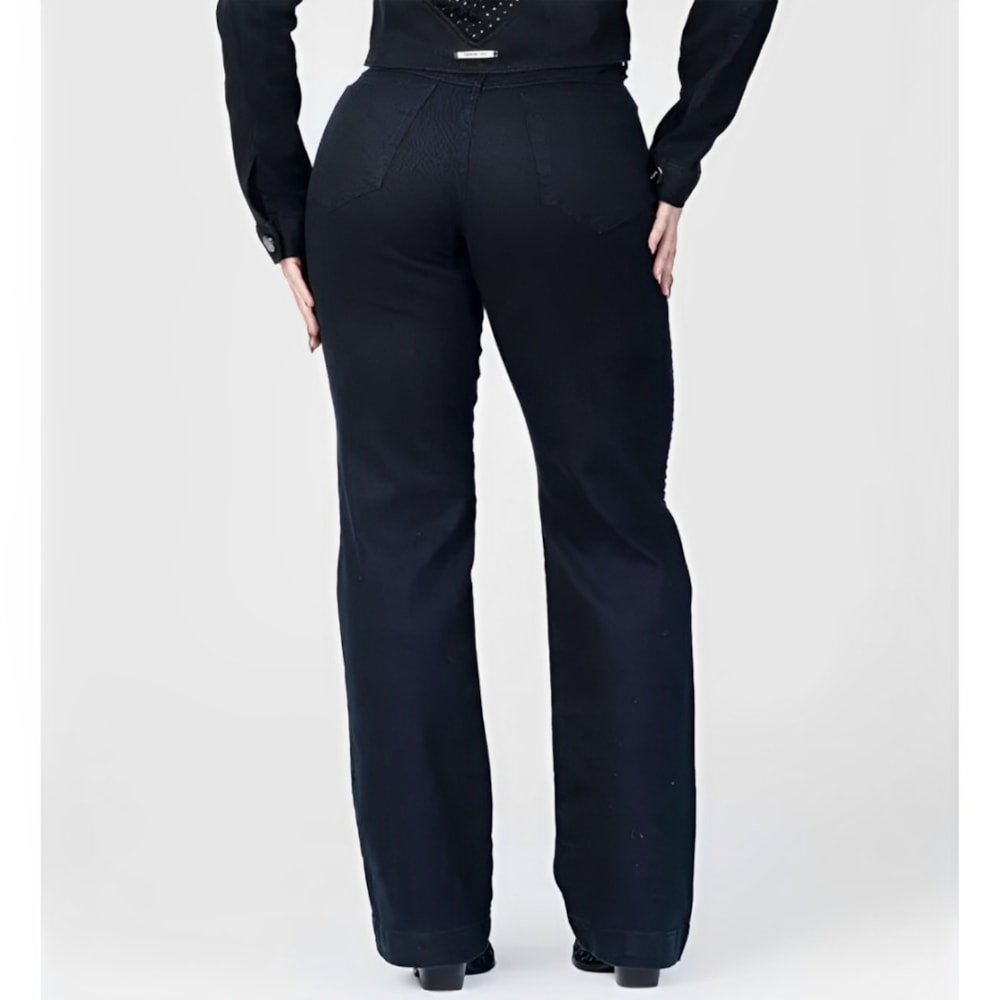 Calça Buphallos Jeans Wide Leg BPL1255 Cris Cia - Main Image