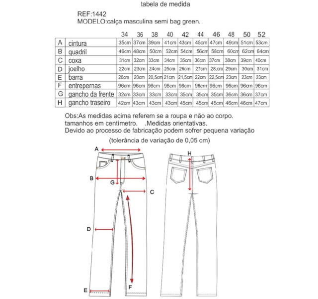 Calça Dock's Green Jeans Stone 1442 - Crisecia