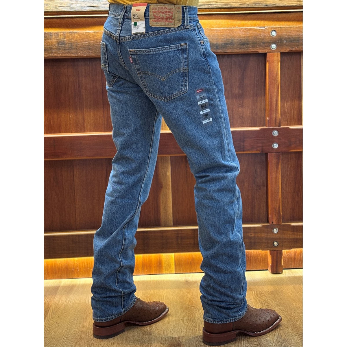 Calça Levi's 501® Original Fit Stone 005010193 | Cris & Cia