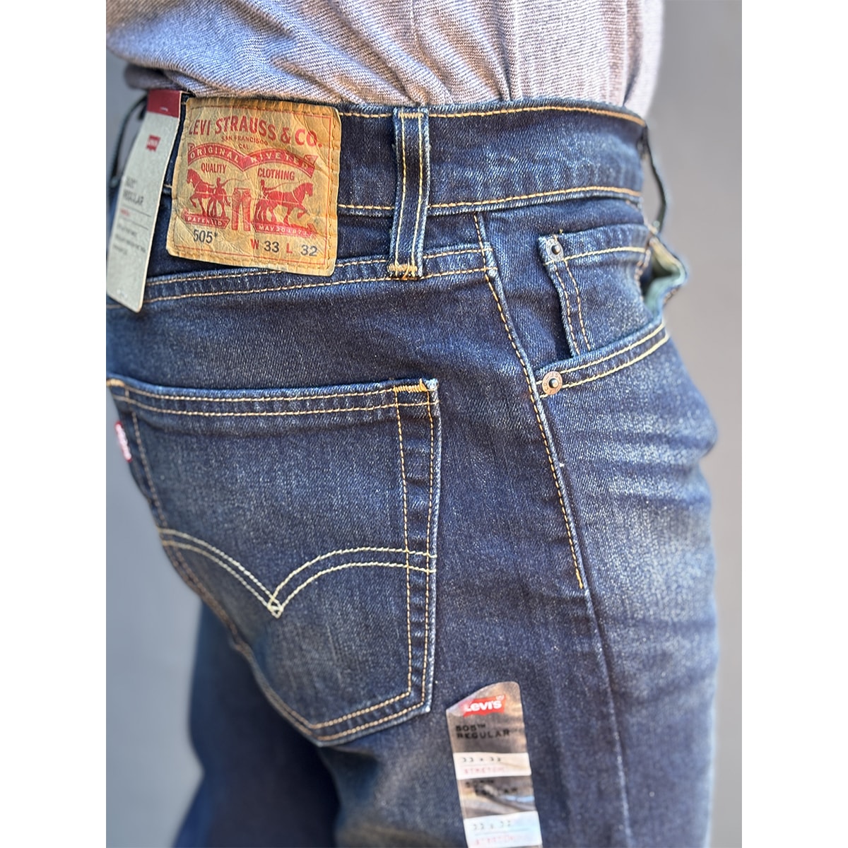 Calça Levi's 505 Regular Jeans Escuro 005051552 | Cris & Cia