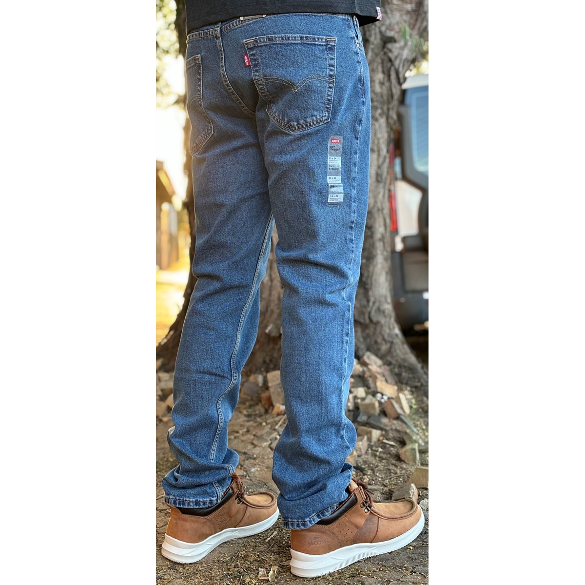Calça Levi's 514 Straigth 005140831 Stone | Cris & Cia