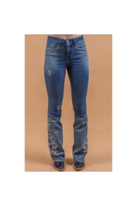 Calça Miss Country Flowers Stone 1055