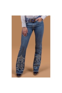 Calça Miss Country Road Jeans Claro 1057