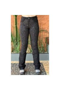 Calça Os Vaqueiros Preto/Strass V24-10052