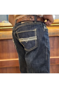 Calça Rock & Roll Double Barrel Relaxed Fit Stackable Boot BMTD04810