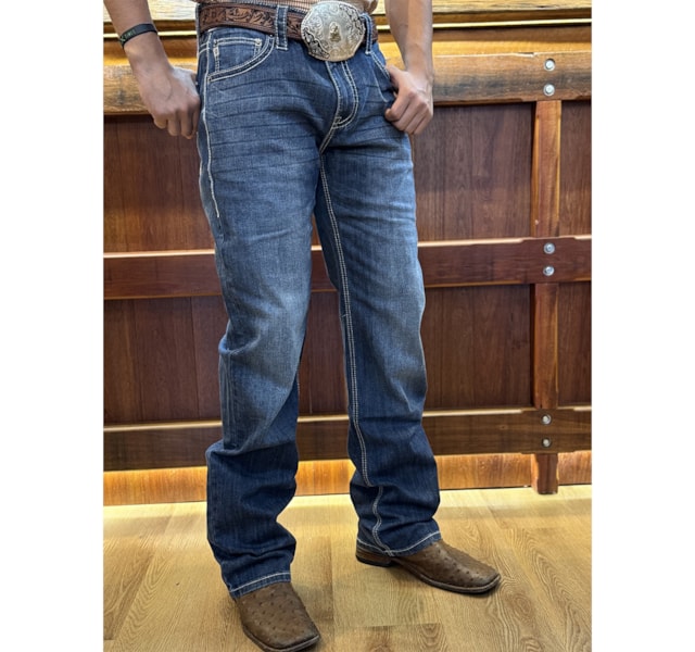 Calça Rock & Roll Double Barrel Relaxed Fit Straight Boot MOS3473