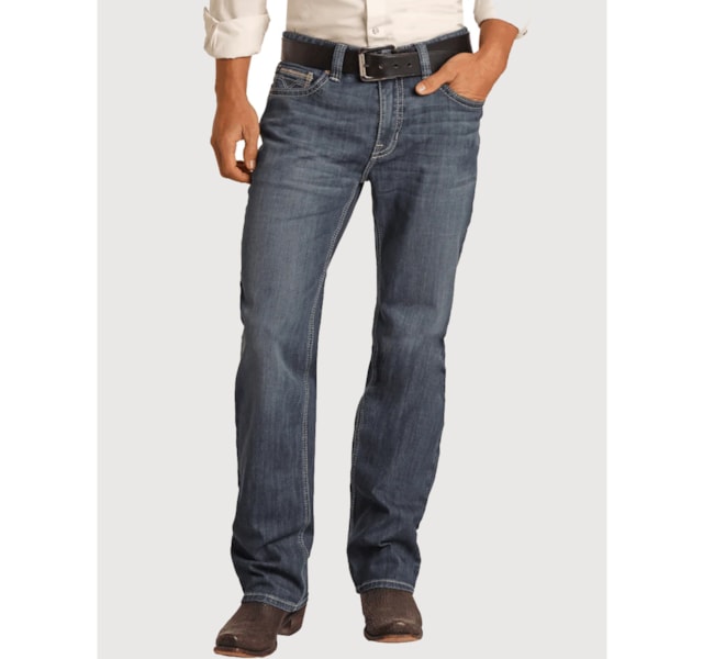 Calça Rock & Roll Double Barrel Relaxed Fit Straight Boot RRMD0SR13T