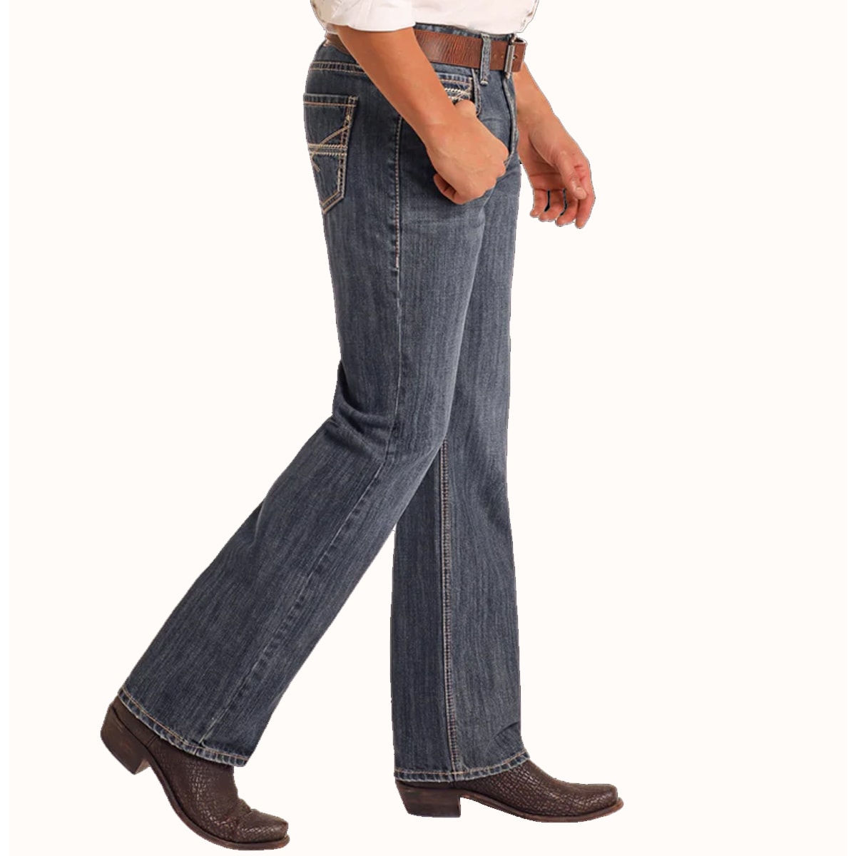 Calça Rock & Roll Jeans Relaxed Fit Straigth Boot Double Barrel