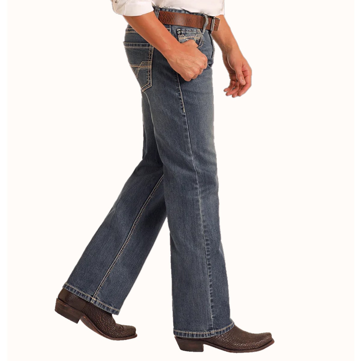 Calça Rock & Roll Jeans Relaxed Fit Straigth Boot Double Barrel