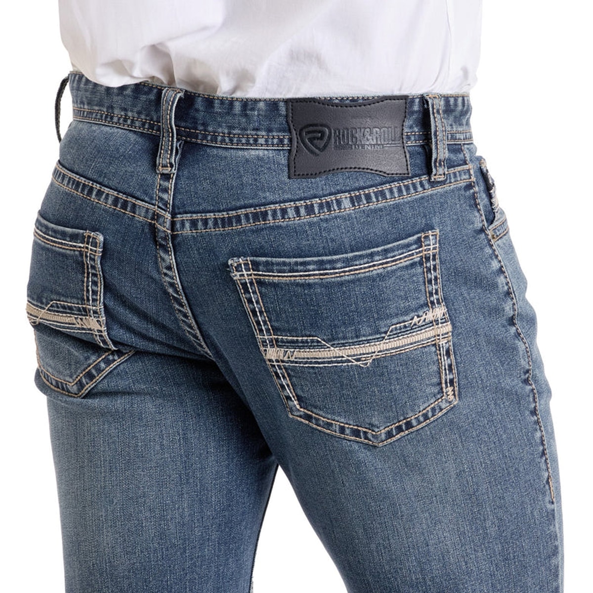 Calça Rock & Roll Jeans Slim Fit Revolver Straight Boot BM1RD06706