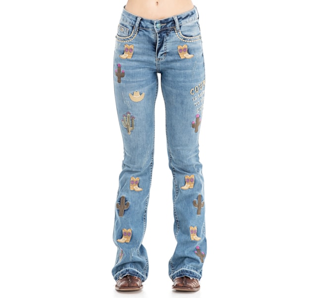 Calça Zenz Western Aloha Jeans Claro ZW0324001