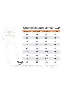 Calça Zenz Western Andaluz ZW0422011