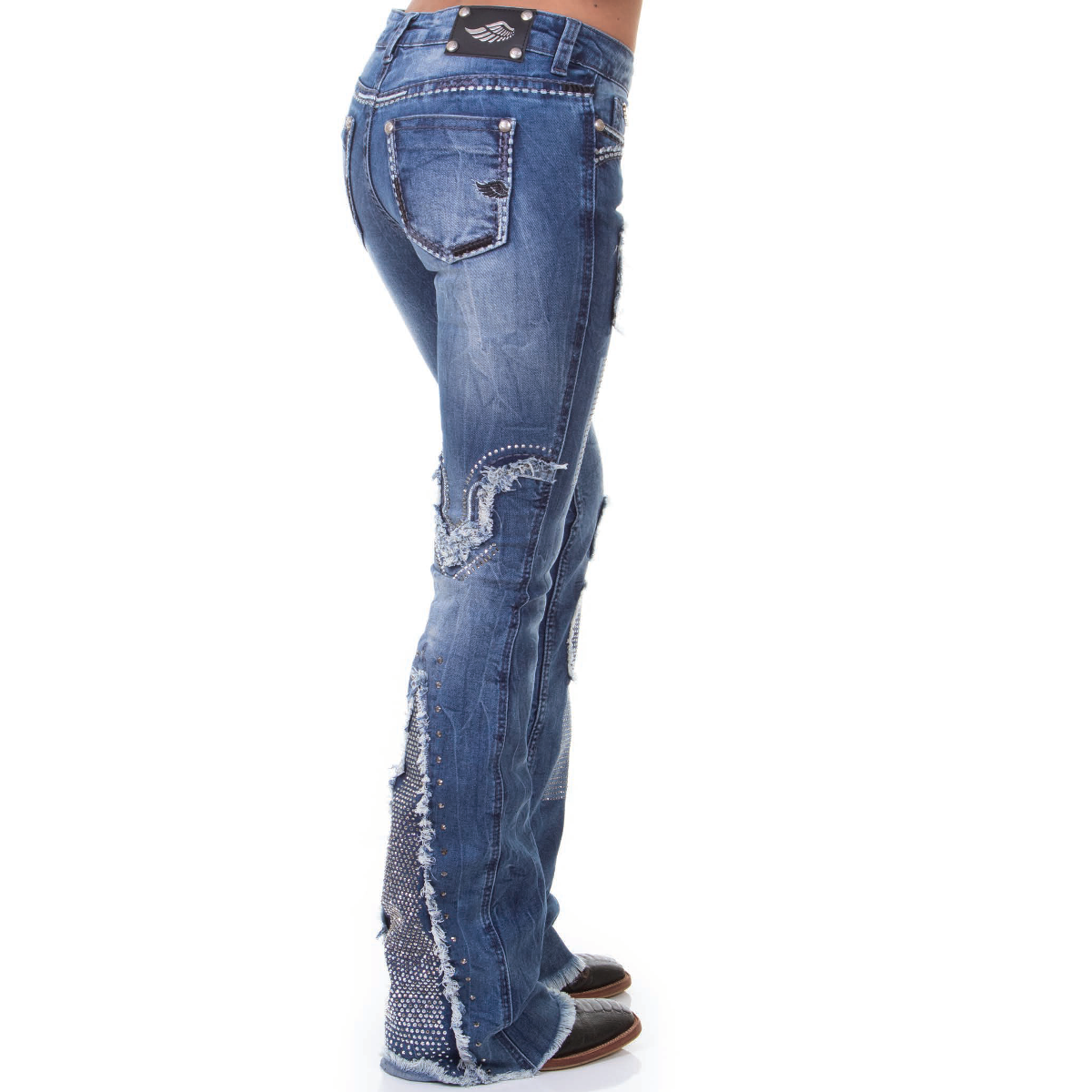calça zenz western milano jeans