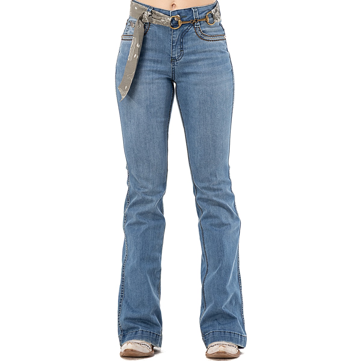 アメカジ Calça Zenz Western C/ Lenço Marfa ZW0225014 | Cris & Cia