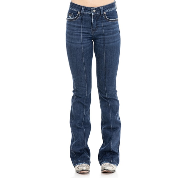 Calça Zenz Western Cowboy Jeans Escuro ZW0324002