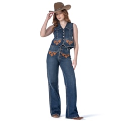 Calça Zenz Western Wide Leg Clarissa ZW0224022