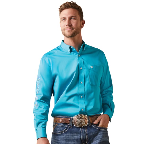 ARIAT Camicia Oakly antipiega taglio classico da uomo, bianco, L tall ARIAT Camicia Oakly antipiega taglio classico da uomo, bianco, L tall