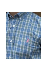 Camisa Austin 14551-08 Azul/Verde/Branco