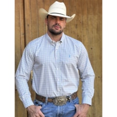 Camisa Austin 14551-10 Verde/Lilás/Branco