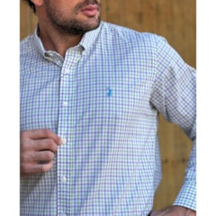 Camisa Austin 14551-10 Verde/Lilás/Branco
