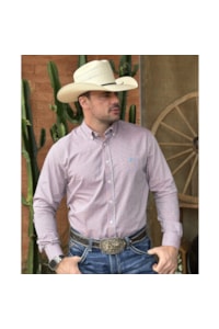 Camisa Austin Western 14551-14 Vermelho/Verde/Preto