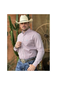 Camisa Austin Western 14551-14 Vermelho/Verde/Preto