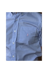 Camisa Austin Western Azul Claro/Branco 13476-82