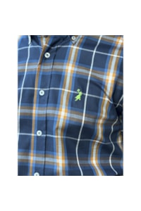 Camisa Austin Western Azul Marinho/Caramelo/Branco 13627-53
