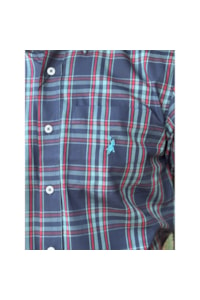 Camisa Austin Western Azul Marinho/Vermelho/Verde 13631-83