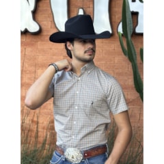 Camisa Austin Western Azul/Vermelho/Bege 13631-71