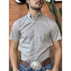 Camisa Austin Western Azul/Vermelho/Bege 13631-71