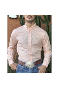 Camisa Austin Western Laranja/Branco 13627-52