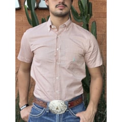 Camisa Austin Western Off White/Laranja 13631-70