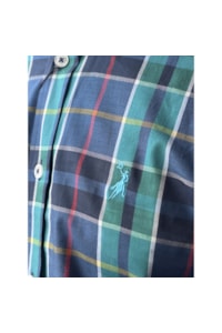 Camisa Austin Western Verde/Azul Marinho/Vermelho 13627-48