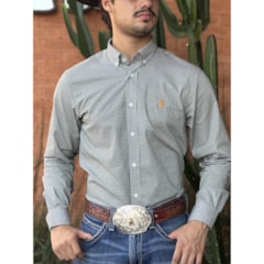 Camisa Austin Western Verde/Branco 13627-50