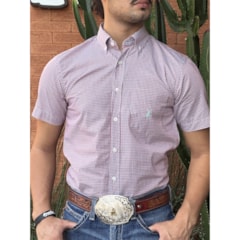 Camisa Austin Western Vermelho/Azul/Amarelo Claro 13631-74