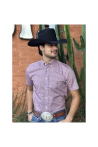 Camisa Austin Western Vermelho/Azul/Branco 13476-78