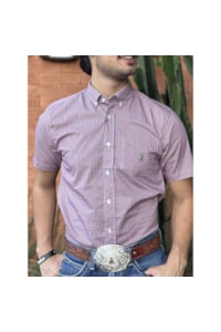 Camisa Austin Western Vermelho/Azul/Branco 13476-78