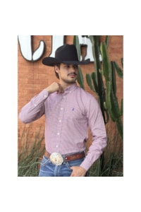 Camisa Austin Western Vermelho/Branco 13627-54