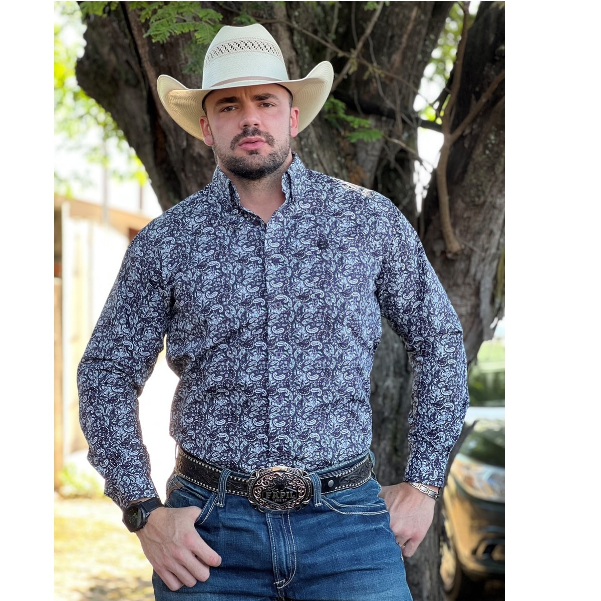 Camisa Cinch Importada Floral MTW1105052-MUL | Cris & Cia