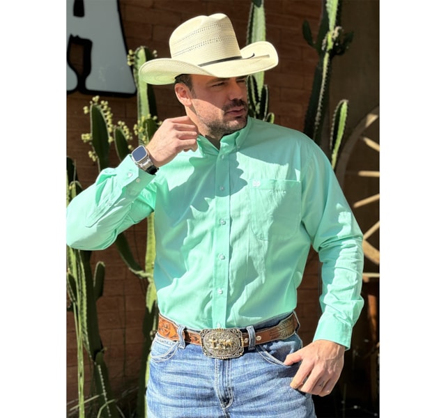 Camisa Cinch MTW1104237-GRN