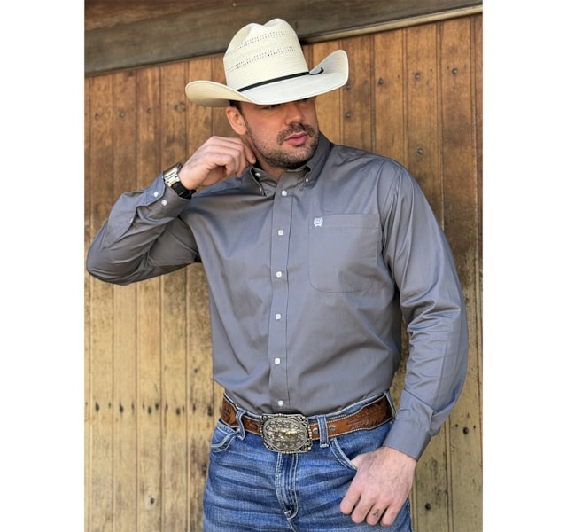 Camisa Cinch MTW1104238-GRY - Crisecia