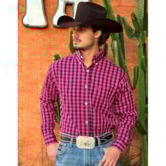 Camisa Classic CMLLO-CL-XDF-10 Rosa/Preto