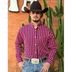 Camisa Classic CMLLO-CL-XDF-10 Rosa/Preto
