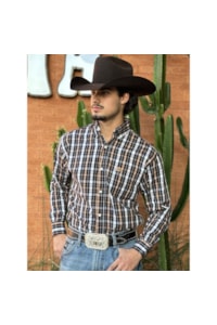 Camisa Classic CMLLO-CL-XDF-16 Preto/Branco/Caramelo