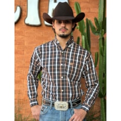 Camisa Classic CMLLO-CL-XDF-16 Preto/Branco/Caramelo