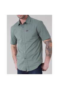 Camisa Kimes Ranch Coolmax Xadrez Verde/Preto/Branco SPY GLASS